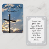 Alle Gebetskarte für Soule Platzkarte (Vorne/Hinten)