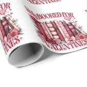 Alle gebucht für Valentine Bookish Book Lover Geschenkpapier (Rolleneckpunkt)