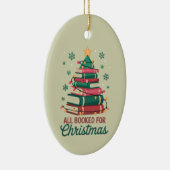 Alle gebucht für Weihnachten Bibliothekar Lover Tr Keramik Ornament (Rechts)