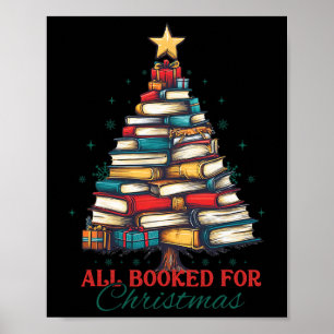 Alle Gebucht Für Weihnachten Buch Baum Lichter Wei Poster