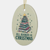 Alle gebucht für Weihnachten Geschenk für Libraria Keramik Ornament (Links)