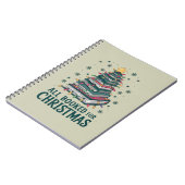 Alle gebucht für Weihnachten Geschenk für Libraria Notizblock (Linke Seite)