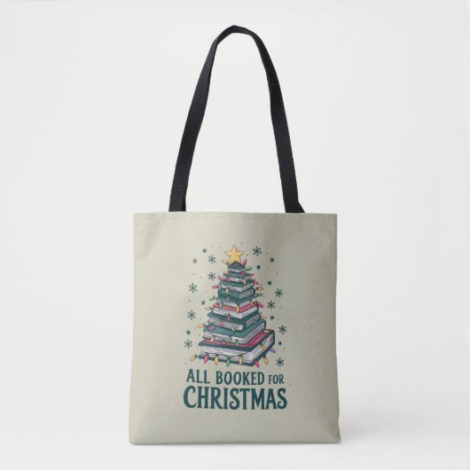 Alle gebucht für Weihnachten Geschenk für Libraria Tasche (Vorderseite)