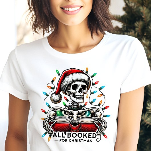 Alle gebucht für Weihnachten Skeleton Urlaub Vibes Tri-Blend Shirt