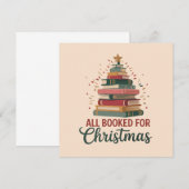 Alle gebucht für Weihnachtsbuch Tree Xmas Lehrer Einladung (Vorne/Hinten)