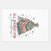 Alle gebucht für Weihnachtsbuch Weihnachten Weihna Geschenkpapier Set (Vorderseite)