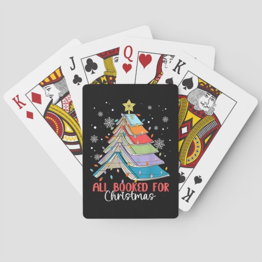 Alle gebucht für Weihnachtsbuch Weihnachtsbaum Lic Spielkarten (Rückseite)