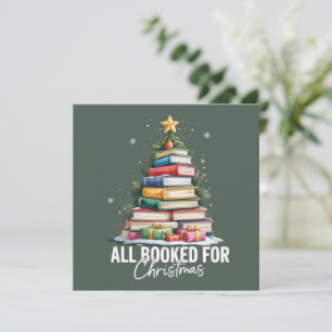 Alle gebucht für Weihnachtsgeschenk Librarian Book Feiertagskarte