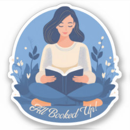 "Alle gebucht!" Zeitschriftenaufkleber lesen Aufkleber