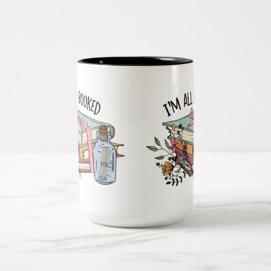 Alle gebuchten Blume Lesebänder in Flaschen Zweifarbige Tasse (Mittel)