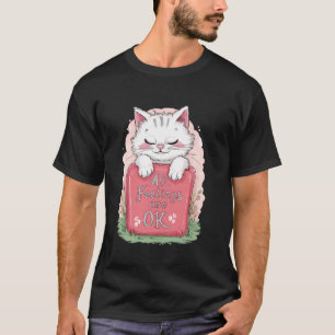 Alle Gefühle sind ok, süße Katze Kätzchen, Frauen  T-Shirt