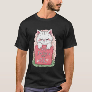 Alle Gefühle sind ok, süße Katze Kätzchen, Frauen  T-Shirt