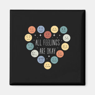 Alle Gefühle sind okay Mental Health Awareness Mon Magnet