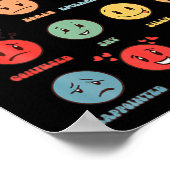 Alle Gefühle sind okay psychische Gesundheitsfrage Poster (Ecke)