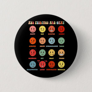Alle Gefühle sind okay psychische Gesundheitsprobl Button