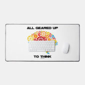 Alle gegerbt bis zum Denken (Gears Brain) Schreibtischunterlage (Tastatur & Maus)