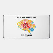 Alle gegerbt bis zum Denken (Gears Brain) Schreibtischunterlage (Vorderseite)