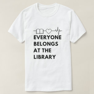Alle gehören Library Sprichwort Bookworard Reading T-Shirt