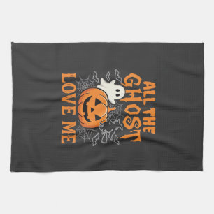 Alle Geister lieben mich Halloween-Design_1 Geschirrtuch