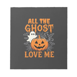 Alle Geister lieben mich Halloween-Design_1 Notizblock