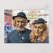 Alle gekleidet...mit nichts zu gehen - Spaß Postkarte (Vorderseite)