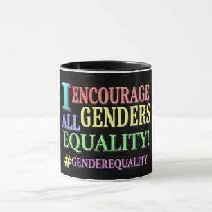 "ALLE GENDER GLEICHHEIT" Niedliches Design. Jetzt Tasse