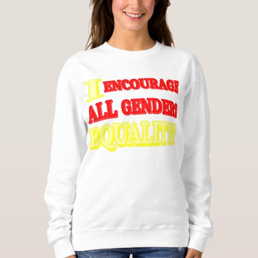 "ALLE GENDERS GLEICHSTELLUNG" Expression Design. J Sweatshirt (Vorderseite)