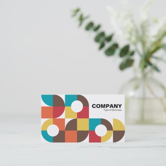 Alle geometrischen v9-Visitenkarte Visitenkarte (Stehend Vorderseite)