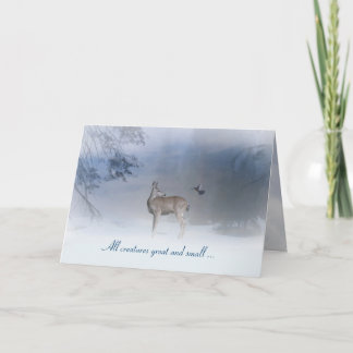 Alle Geschöpfe groß und kleine Weihnachtskarte Feiertagskarte