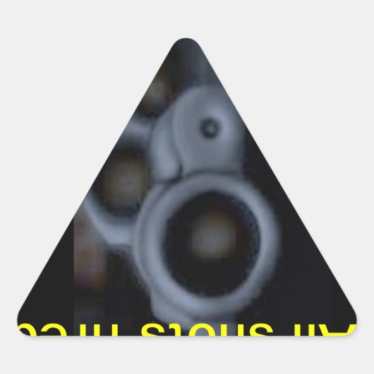 Alle geschossenen Schüsse Dreieckiger Aufkleber (Vorderseite)