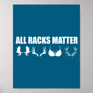 Alle Gestelle Lustiger Jagdliebhaber Hirschgeweihe Poster