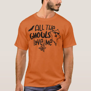 Alle Ghouls Liebe Ich Spooky Season Boo Crew Hall T-Shirt