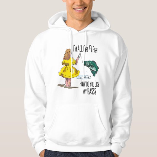 Alle Girl Fishing-Shirts Hoodie (Vorderseite)