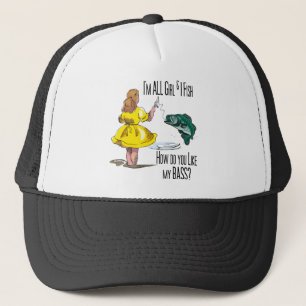Alle Girl Fishing-Shirts Truckerkappe