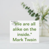 Alle gleich postkarte (Stehend Vorderseite)