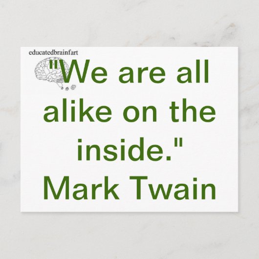 Alle gleich postkarte (Vorderseite)