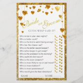 Alle Glitzer Elegantes Brautparty Spiel (Vorderseite)