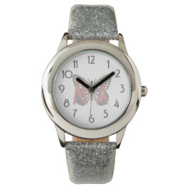 Alle Glitzer-Schmetterlingsbilder anzeigen Armbanduhr