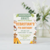 Alle glücklichen Campers-Camping rufen Postkarte (Stehend Vorderseite)