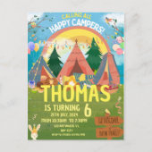 Alle glücklichen Campers-Camping rufen Postkarte (Vorderseite)