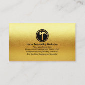 Alle Gold Handyman-Beschriftungsrahmen Visitenkarte (Rückseite)