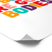 Alle Gremien sind gute Körperstellen Positionierun Poster (Ecke)