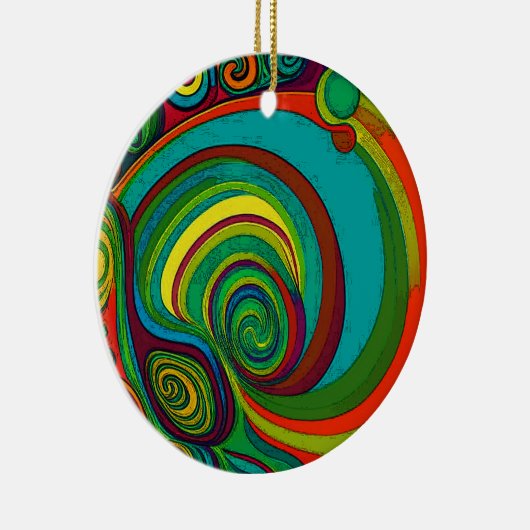 Alle Groovy-Farben 1110 Keramik Ornament (Rechts)