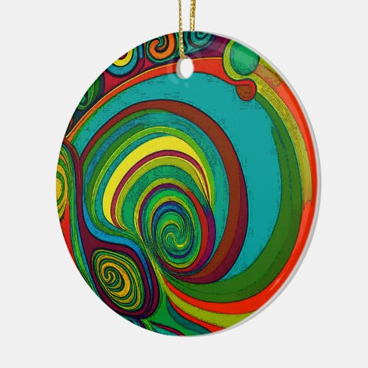 Alle Groovy-Farben 1110 Keramik Ornament (Links)