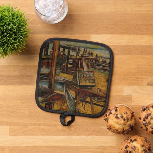 Alle großartigen Gemälde beginnen mit einem Pinsel Topflappen (Oben Unten)