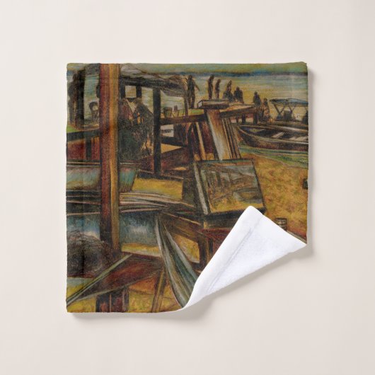 Alle großartigen Malereien beginnen mit einem Pins Badhandtuch Set (Waschlappen)