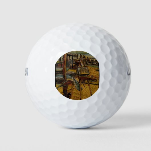 Alle großen Bilder beginnen mit einem Pinselstrich Golfball (Vorderseite)