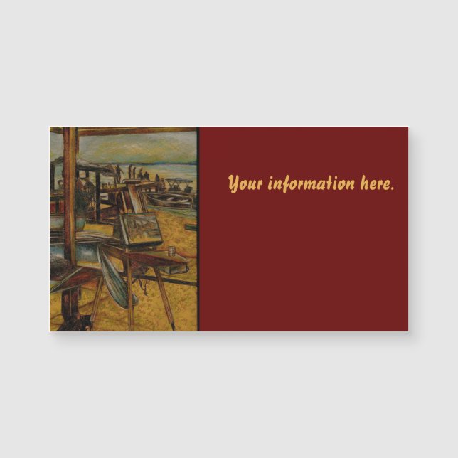 Alle großen Bilder beginnen mit einem Pinselstrich Magnetkarte (Vorderseite)