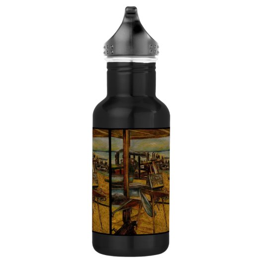 Alle großen Gemälde beginnen mit einem Pinselstric Edelstahlflasche (Rechts)