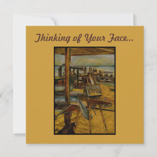 Alle großen Gemälde beginnen mit einem Pinselstric Karte